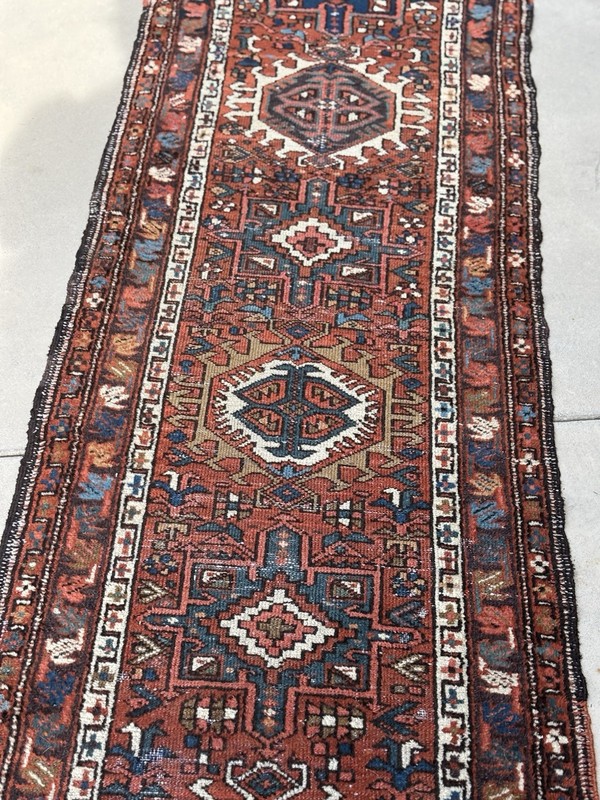 8.6 by 2.2 Turn Of Century Karajeh Runner Hard To Find $475 gallery