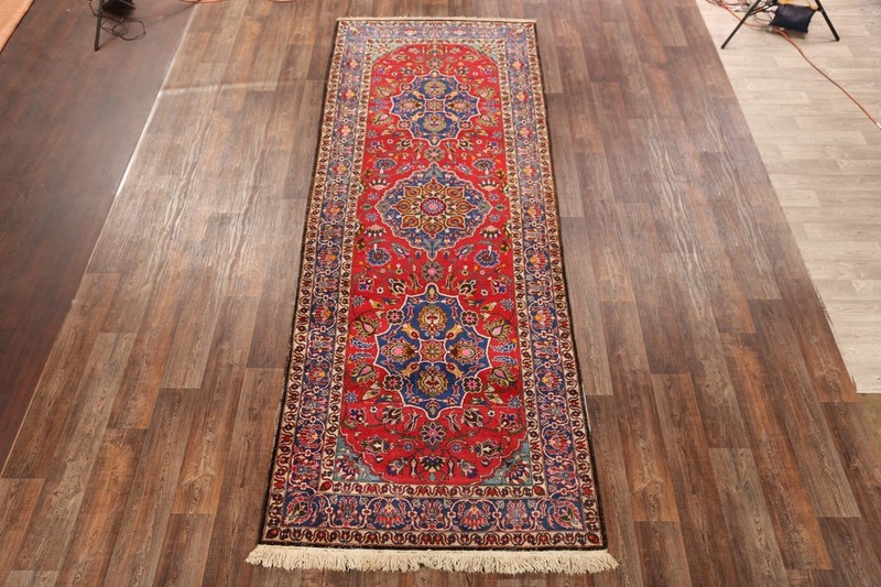 Vintage Traditional Red Runner Rug 5x13 Ft Hand-Knotted Oriental Wool Carpet gallery