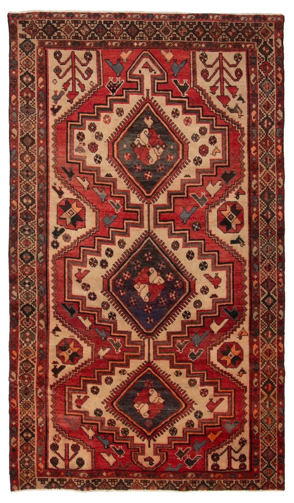 Vintage 5'2" x 9'3" Traditional Hand Knotted Vegetable Dye Wool Area Rug gallery
