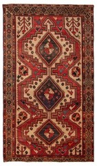 Vintage 5’2″ x 9’3″ Traditional Hand Knotted Vegetable Dye Wool Area Rug