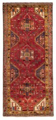 4’3″ x 9’8″ Vintage Hand-knotted Runner Rug Traditional Oriental Wool Carpet