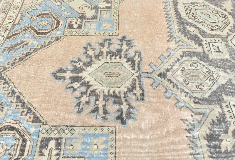 Antique Vintage Distressed Oriental Rug Classic Floral Design Carpet 8'6X12'4 ft gallery