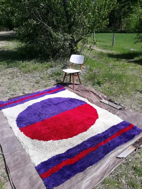 rya,ege,vintage,Scandinavian, carpet, rug 5 x 8 excellent gallery