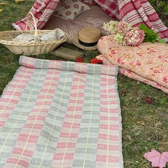 Rag Rug Area carpet 4 YARDS rag rug cottage shabby chic style textile 28 WIDE