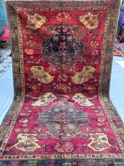 COLLECTORS’ ITEM Antique Stunning Natural Vegetable Dye Russian Kazak Carpet