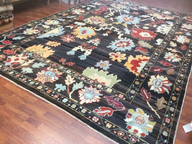Decorative large pallmette Turkish Ushak Rug-4679 gallery