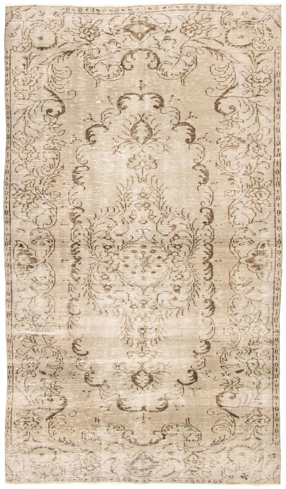 Traditional Vintage Hand-Knotted Area Rug 5'1" x 8'11" Oriental Wool Carpet