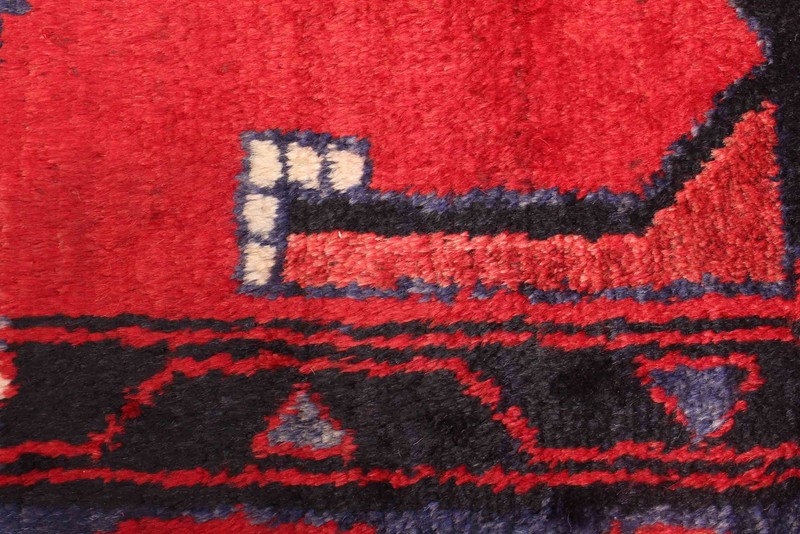 Vintage 3'7" x 4'10" Traditional Hand Knotted Vegetable Dye Wool Area Rug gallery