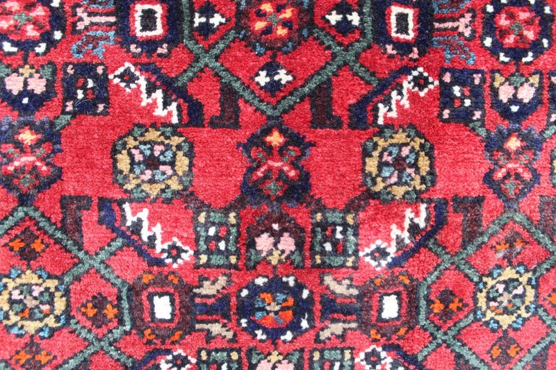 Vintage Hand Made Traditional Oriental Wool Red Narrow Long Runner 364x91cm gallery