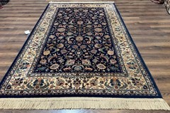 Karastan Rug #747, Indigo Ta’briz 5.9 x 9