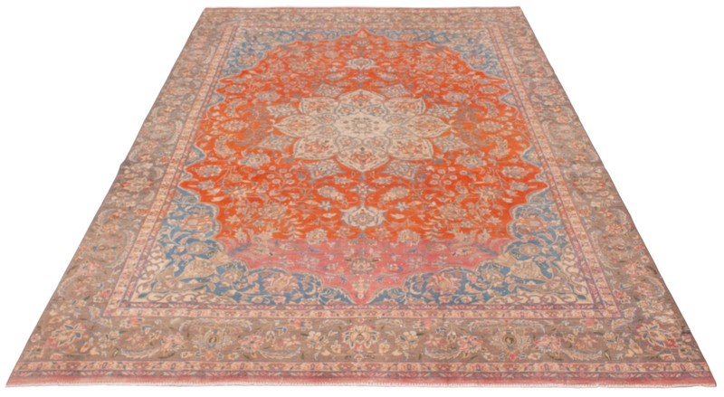 Traditional Vintage Hand-Knotted Area Rug 8'8" x 12'10" Oriental Wool Carpet gallery