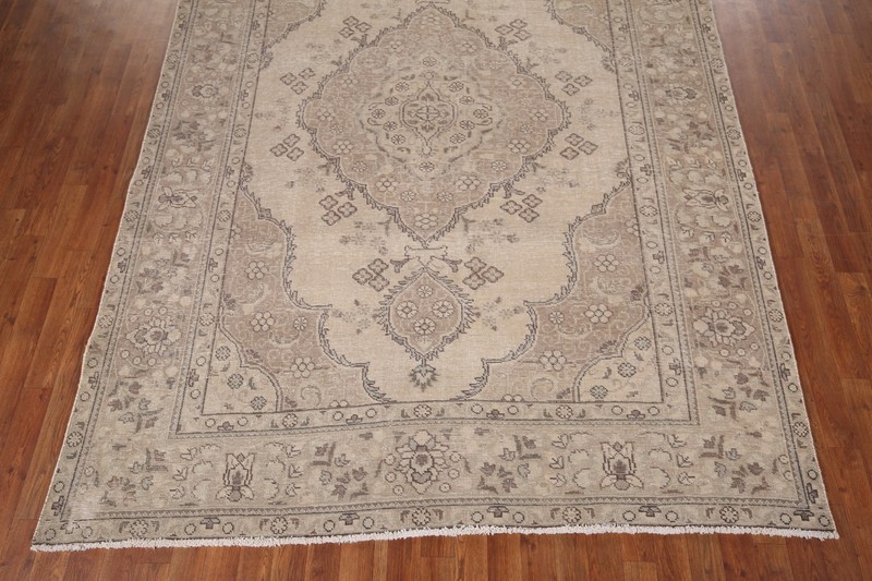 Beige/ Brown Handmade Area Rug 7x10 Medallion Traditional Home Decor Classic Rug gallery