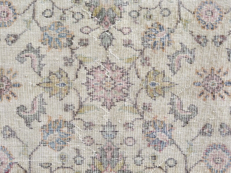 Vintage Anatolia Carpet, Distressed Rugs Floral Modern Wool Rug Handmade 43"x76" gallery