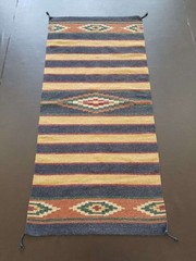 Fine Vintage Traditional Hand Made Oriental Wool Multicolour Kilim 161x75cm