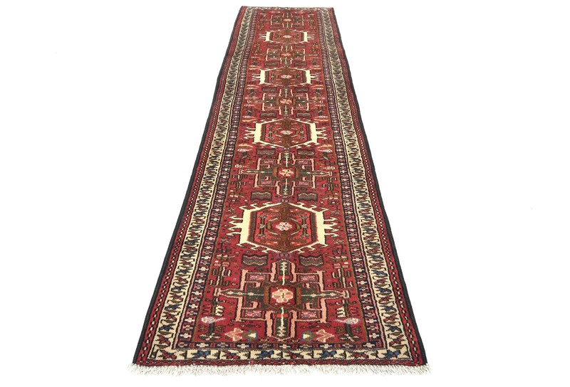 2'4 X 9'5 ft Vintage Handmade Oriental Runner Rug Tribal Geometric Carpet gallery
