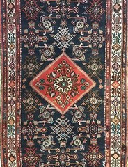 Tremendous Tribal – 1930s Antique Oriental Rug – Nomadic Runner – 3.7 x 13.5 ft.