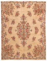 Vintage Hand-Knotted Area Rug 9’8″ x 12’6″ Traditional Oriental Wool Carpet