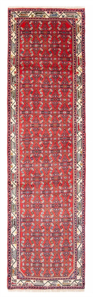 Vintage Hand-knotted Runner Rug 2'10" x 9'9" Traditional Oriental Wool Carpet