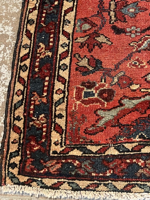 VINTAGE 1920 ANTIQUE TRIBAL Lilian 2.8x4.11 Rug Professionally Washed gallery