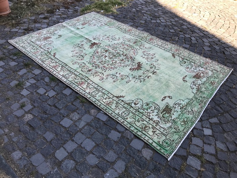 Bohemian Large Rug, Turkish Vintage Rug, Handmade Wool Rug, 6,0 x 9,3 ft gallery