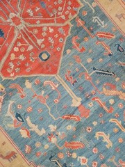 9×16 VEG DYE SERAPI TOP QUALITY TURKISH VINTAGE HERIZ ANTIQUE KAZAK