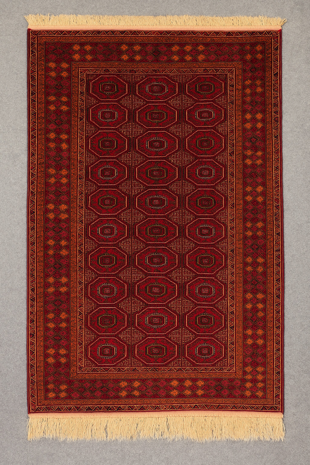 5'3 x 4'2 Vintage Bokhara Hand-Knotted Wool Tribal Rug, Collector Area Rug gallery