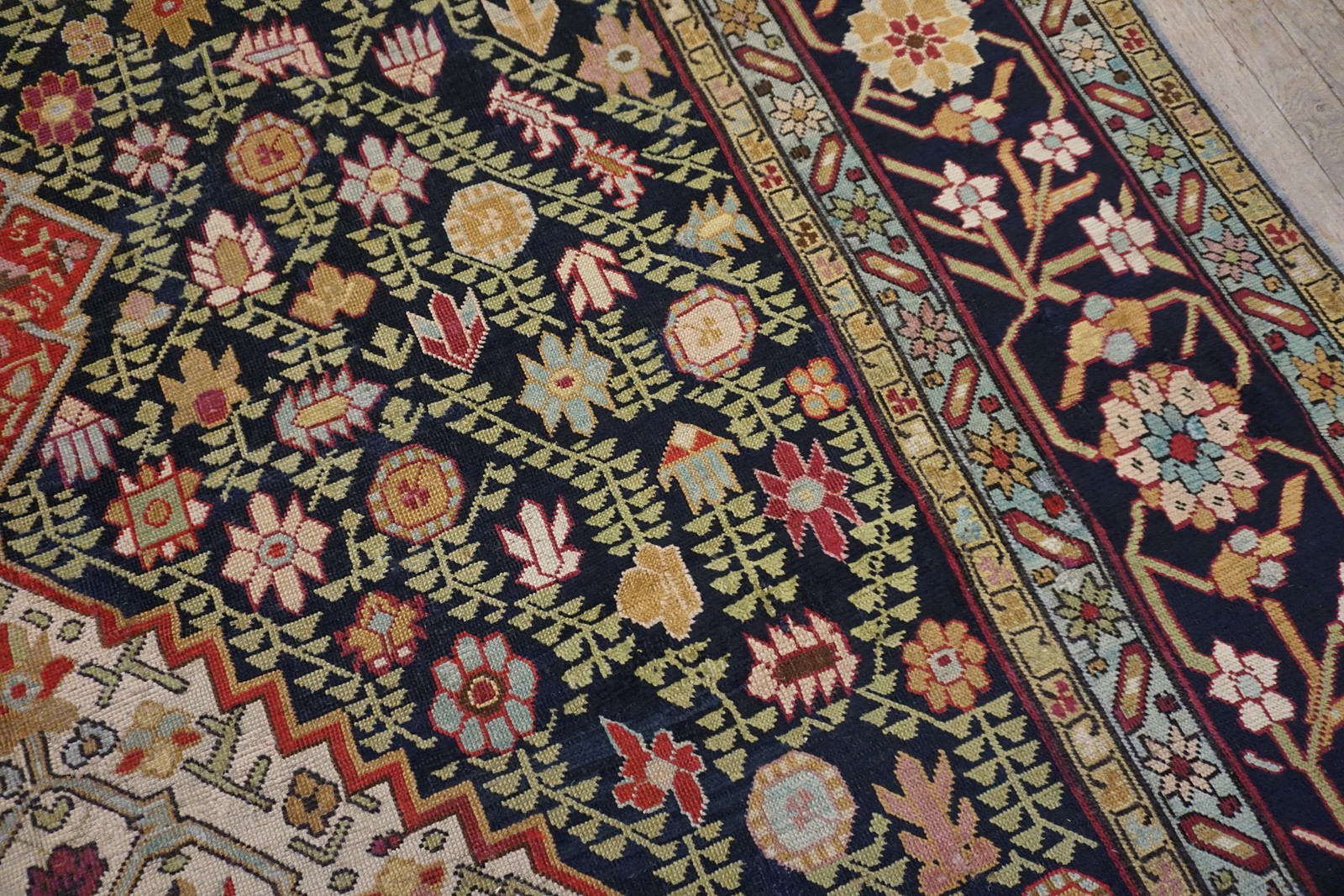 7'x19' Mid 19th Century Antique Caucasian Long and Narrow Wide Galley Karabagh gallery
