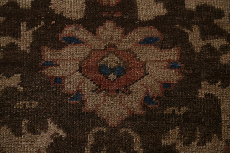 Pre-1900 Antique Heriz Bakhshayesh 11'x14' Area Rug Vegetable Dye Hand-knotted gallery