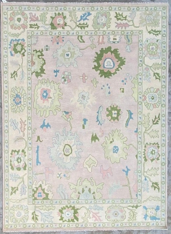 Light Pink Soft Wool Oushak Rugs 3x5 4x6 5x7 6x9 8x10 9x12 10x14 12x15 Room Rugs gallery