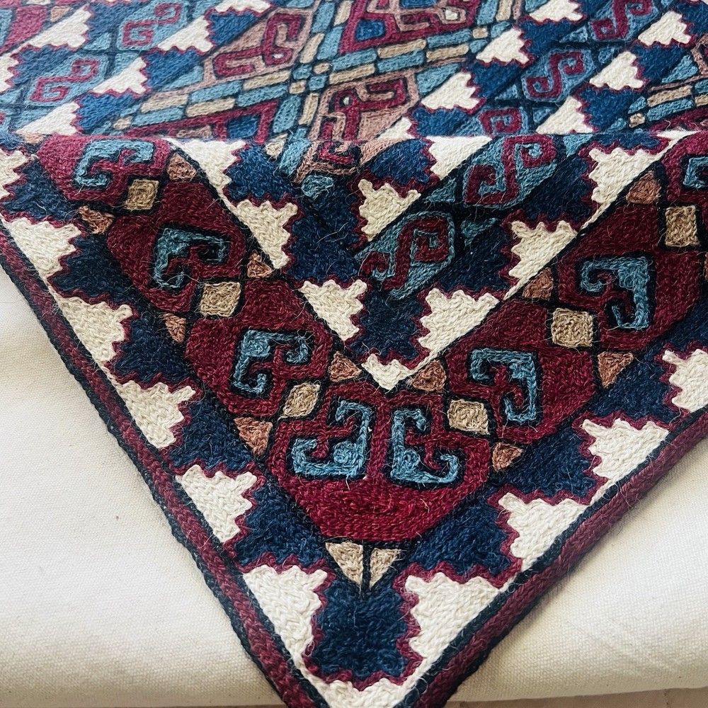 Vintage Turkish Anatolian Wool Needlepoint Rug / Wall Hanging – 36”x60” (3’x5’)