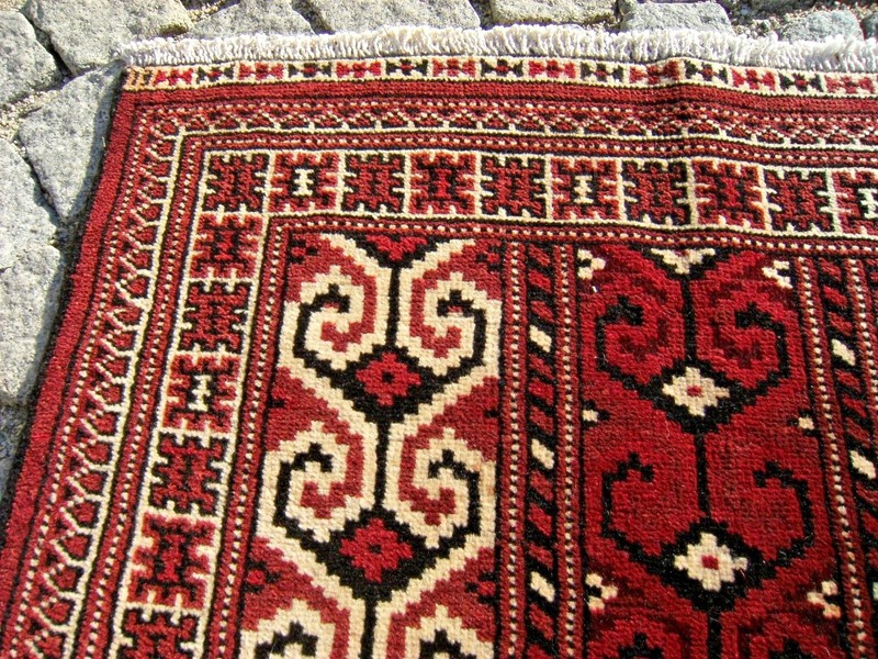 Fabulous Antique Rare Rug 31'' x 37'' Turkoman Tribal Small Yomud Rug Area Rug gallery