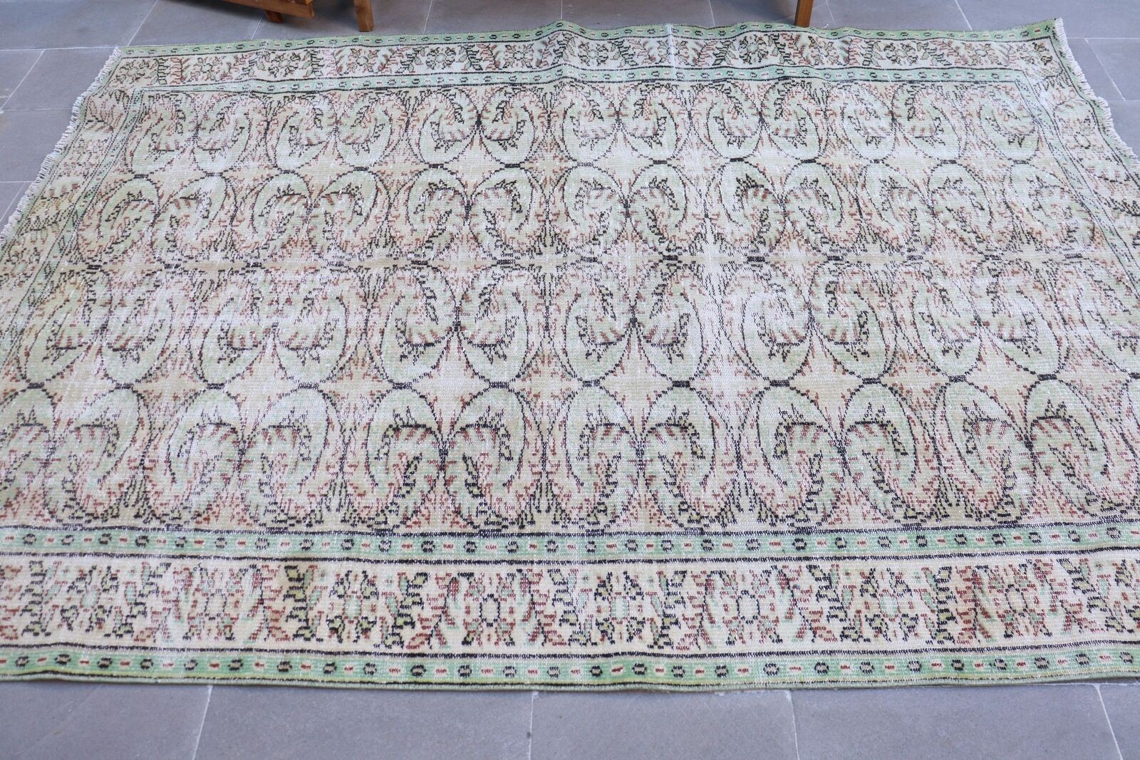 Kitchen Rug, Oushak Rugs, 5.9x8.5 ft Large Rug, Turkish Rug, Vintage Rug gallery