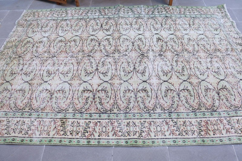 Kitchen Rug, Oushak Rugs, 5.9x8.5 ft Large Rug, Turkish Rug, Vintage Rug gallery