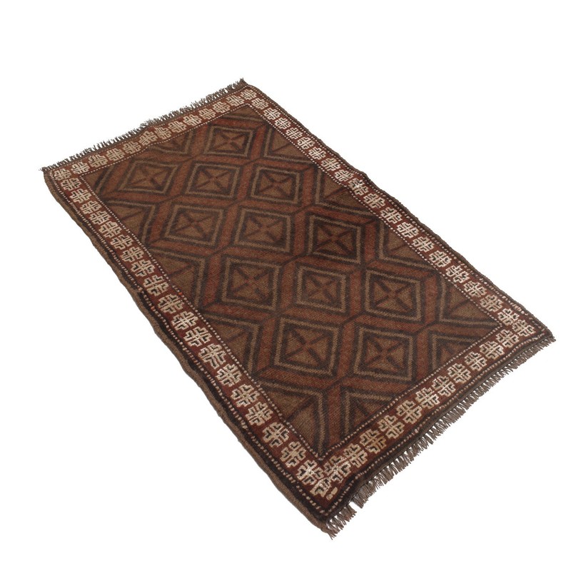 Authentic Overdyed Carpet Handmade Wool Rug 4.1x2.4 ft gallery