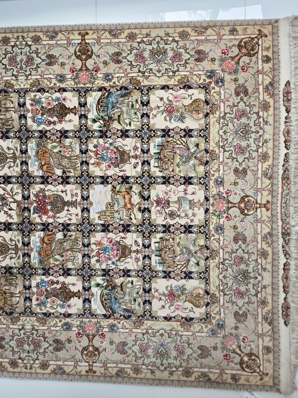 Fine Genuine Middle Eastern Rug Silk Foundation gallery