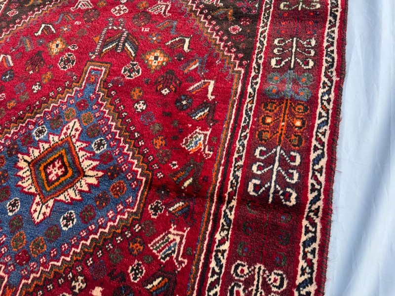 4x6 ft Hand Knotted Vintage Afghan Area Rug Oriental Medallion Geometric Carpet gallery