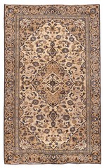 Vintage Hand-Knotted Carpet 5’10” x 9’10” Traditional Oriental Wool Area Rug