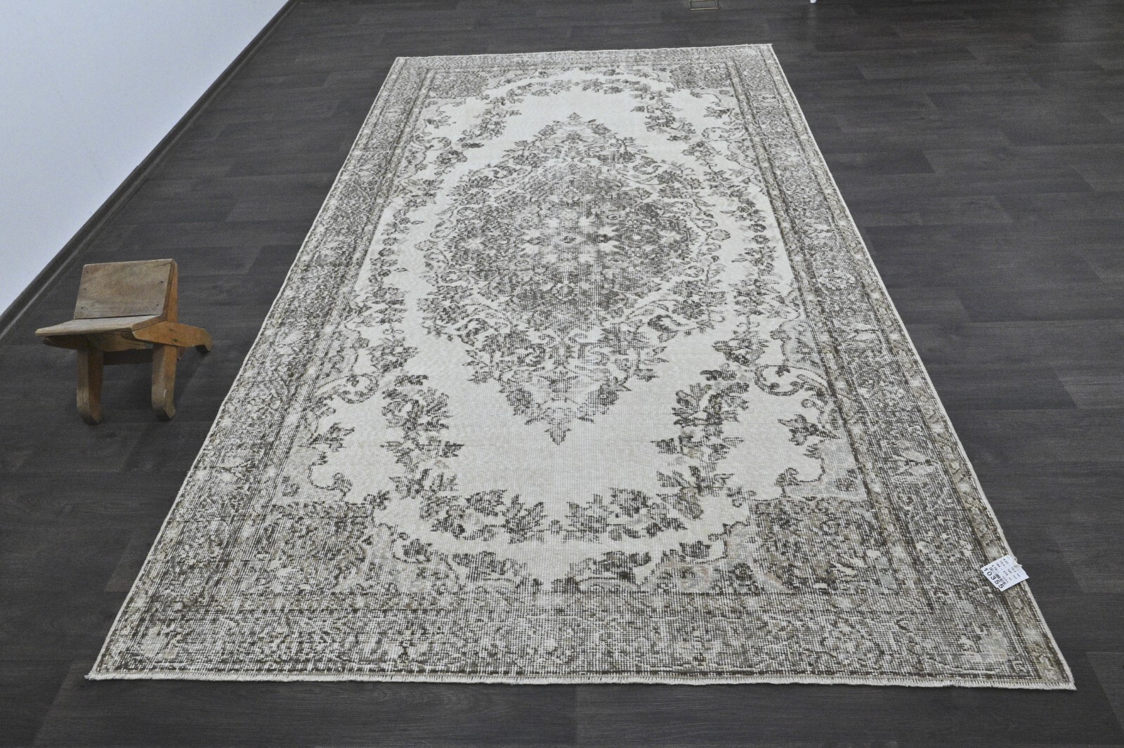 Oushak Turkish Vintage Rug 6x10 Kilim Rug Anatolian Handmade Boho Decor BEIGE gallery