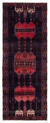 Vintage Traditional Hand-Knotted Area Rug 4’5″ x 10’9″ Oriental Wool Carpet