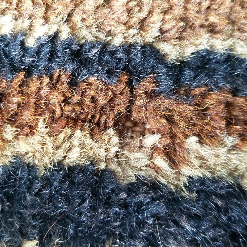 Vintage Cut Pile Wool Rug Dog In Garden Scene 4 Feet Long gallery