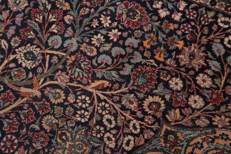 Antique Floral Large Rug 12x16 Vegetable Dye Traditional Hand-knotted Wool gallery