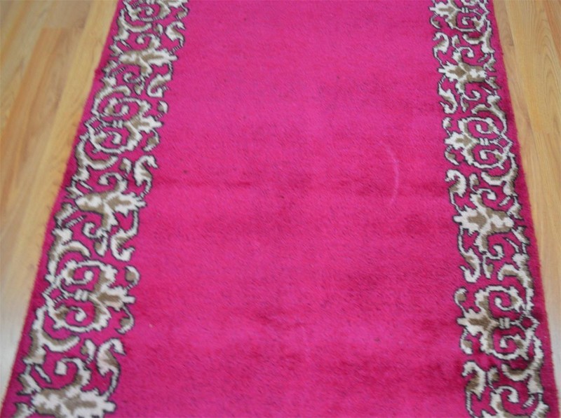 RARE SIZE! 2'10 x 16'10 Signed Vintage Handmade Oriental Wool Rug Runner 3 x 17 gallery