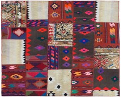 Vintage Hand Woven Area Rug 4’9″ x 6’11” Traditional Wool Oriental Carpet