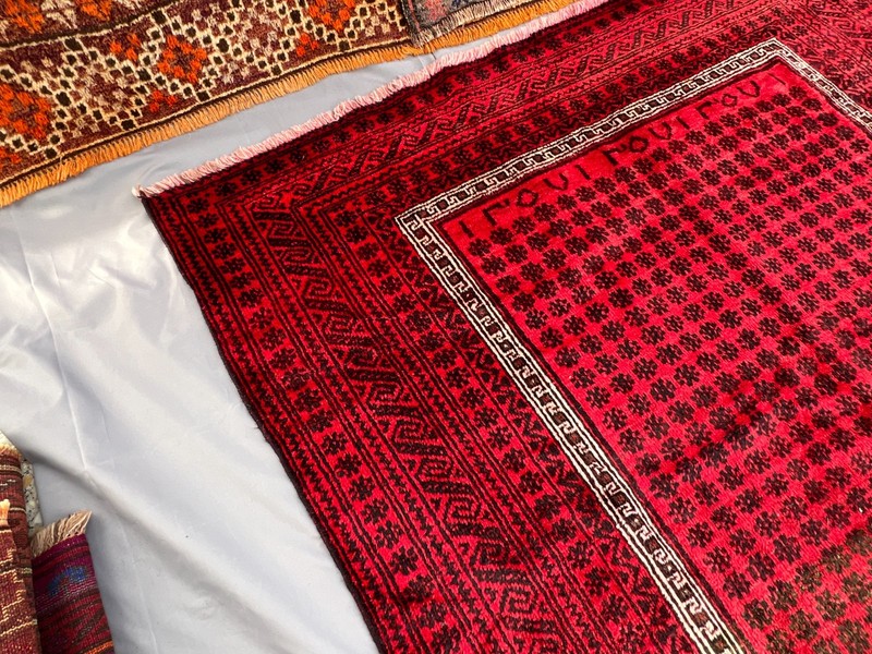 180 X 355 cm Vintage Natural Vegetable Dye Nomad Maldari Belouch Khowdani Carpet gallery