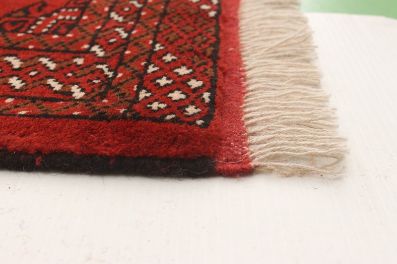 Vintage Hand-Knotted Area Rug 3'4" x 4'8" Traditional Wool Carpet gallery