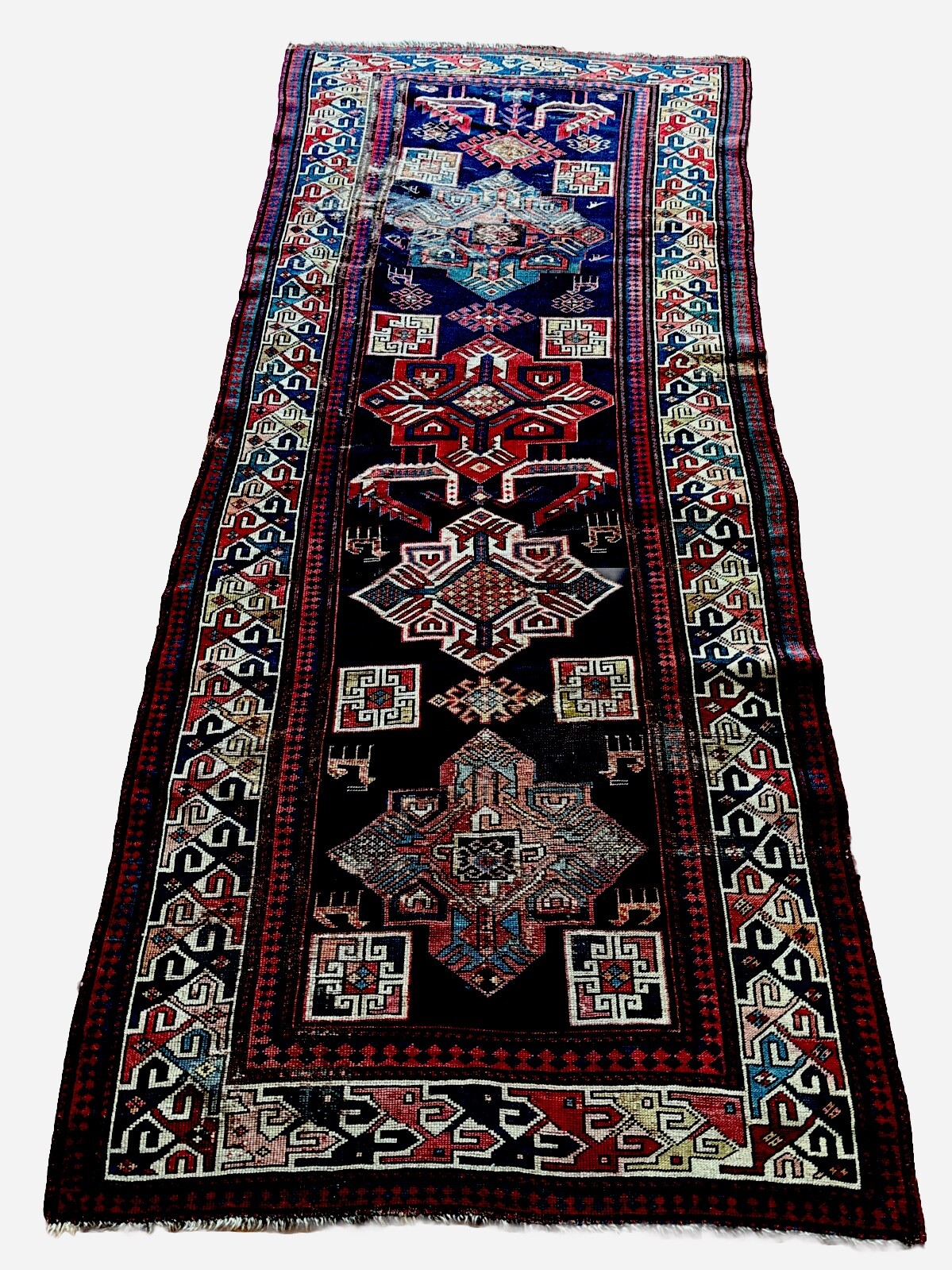 Antique Akstafa Caucasian Rug C. 1900, 100% Wool Classic Birds & Animal Figures gallery
