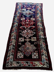 Antique Akstafa Caucasian Rug C. 1900, 100% Wool Classic Birds & Animal Figures