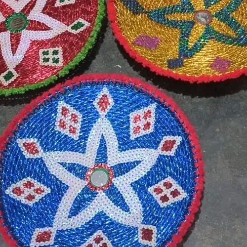 Handmade amazing Hand Woven Changair Bread Basket African Wall Devor Changair gallery