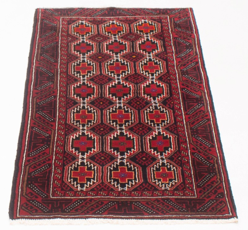 Vintage Traditional Hand-Knotted Area Rug 3'3" x 6'3" Oriental Wool Carpet gallery