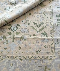 Muted Oushak Rug 4×6 5×8 6×9 8×10 9×12 10×14 12×15 ft Hand Knotted Oriental Rugs